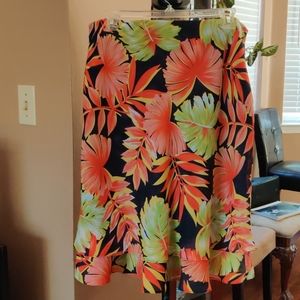 Methode Leaves Print Skirt